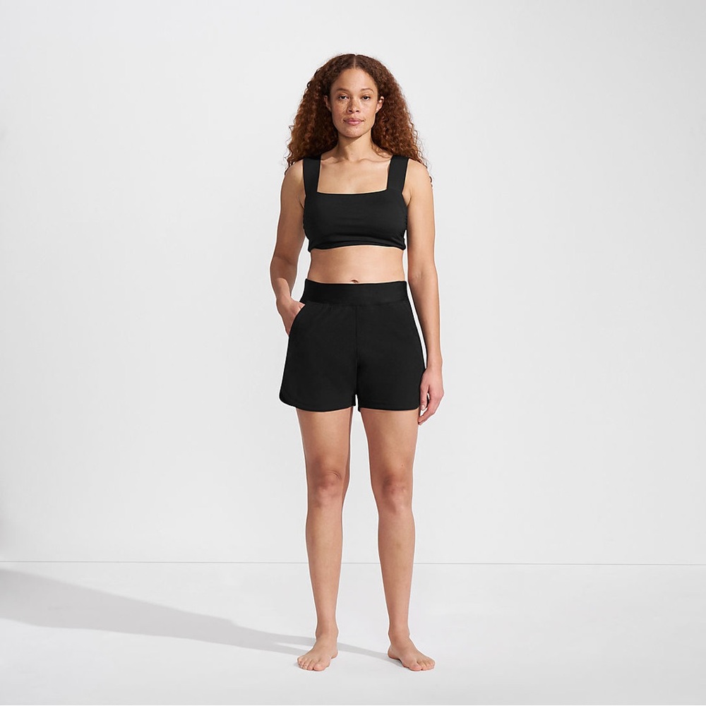 Lands End Women's 5” Board Shorts in Black